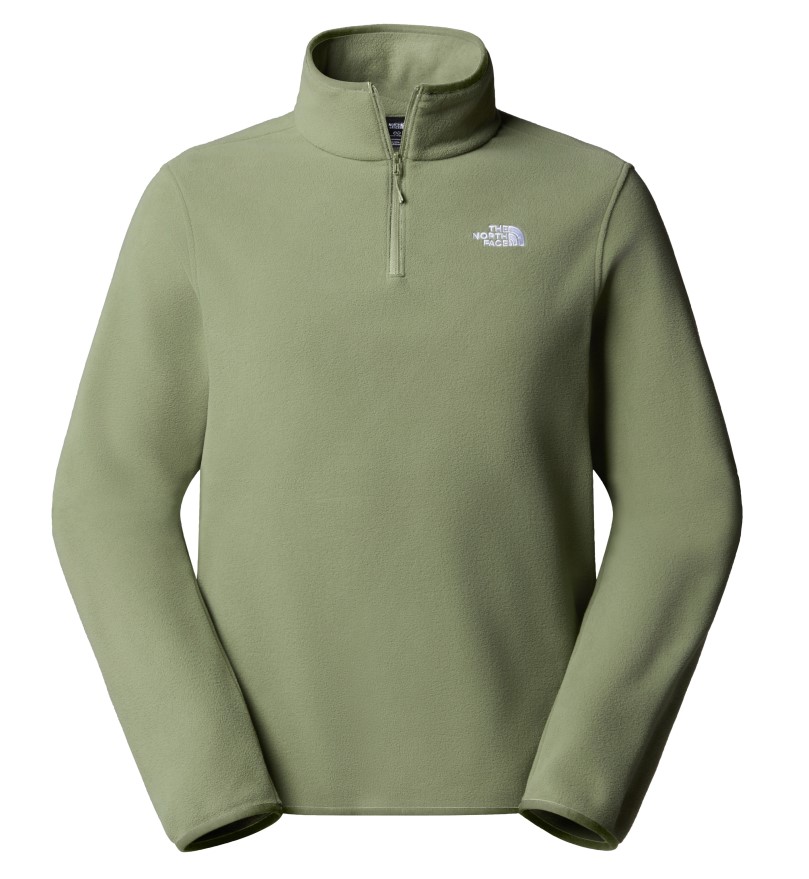 חולצת מיקרופליז גברים GLACIER 100 1/4 ZIP BARK MIST