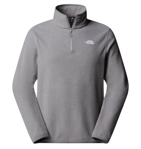 חולצת מיקרופליז גברים GLACIER 100 1/4 ZIP Mid Grey Heather