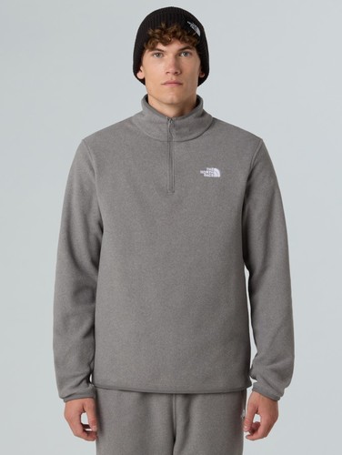 חולצת מיקרופליז גברים GLACIER 100 1/4 ZIP Mid Grey Heather