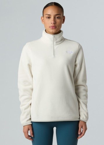 חולצת מיקרופליז נשים GLACIER 100 1/4 ZIP TWhite Dune