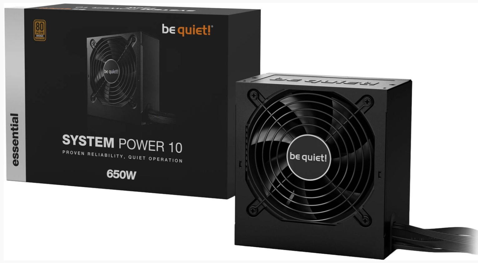 ספק כוח למחשב Be Quiet System Power 10 (BN328) 80 Plus + Bronze 650W 