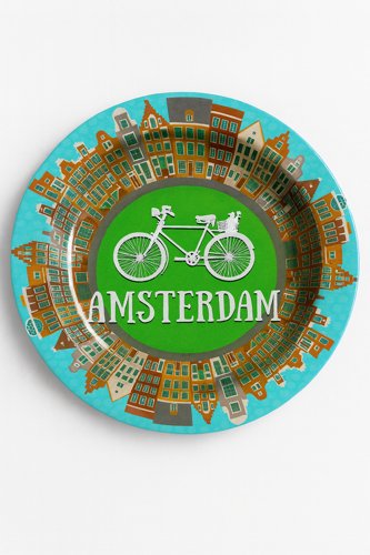 מאפרת מתכת עגולה – AMSTERDAM אופניים