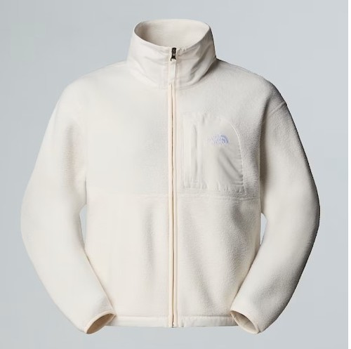 פליז נשים Yumiori Off-Peak Full-Zip White Dune