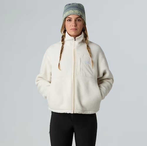 פליז נשים Yumiori Off-Peak Full-Zip White Dune
