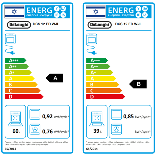 תנור דו תאי משולב כיריים 60 ס