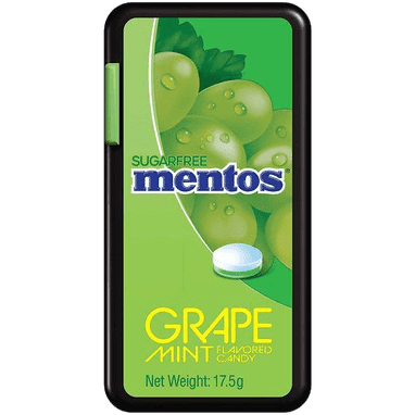 MENTOS - סוכריות מנטוס קשות בטעם ענבים ירוקים 17.5 גרם  