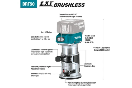 גוף טרימר נטען 18V BL MAKITA DRT50Z