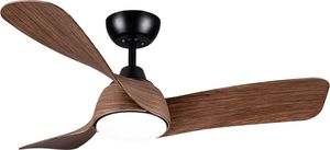 מאוורר תקרה ביתי עץ כהה - SmartAir RetroTwist 42B