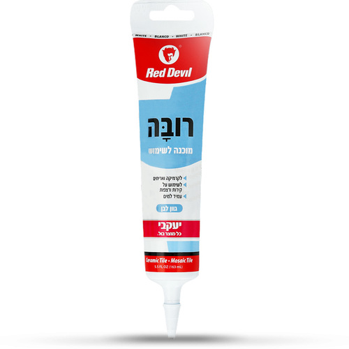 רובה מוכנה ONE TIME מיוחדת לקרמיקה ואריחים - גוון לבן 176 מ