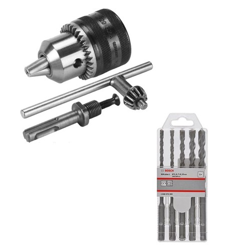 פוטר אוניברסלי + סט מקדחי SDS BOSCH