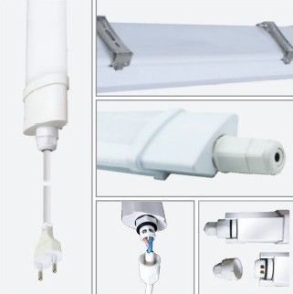 גוף תאורה משולב כבל 2 מטר 60W ותקע יצוק Omega אומגה MIDI BAKO 60W
