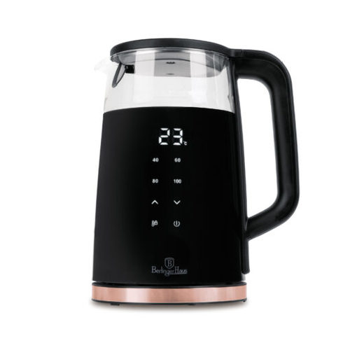 קומקום זכוכית חשמלי 1.7 ליטר Berlinger Haus Black Rose BH9477