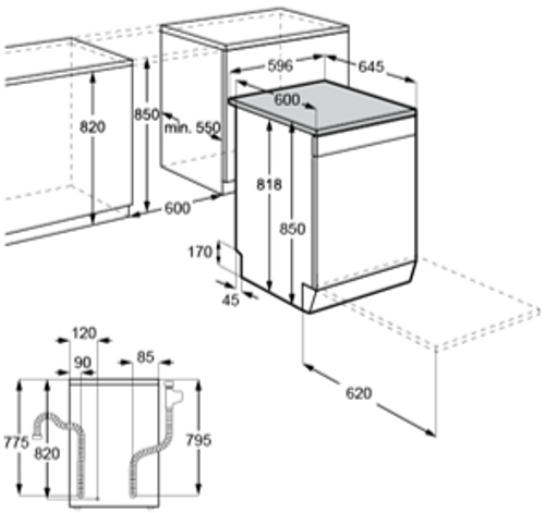 מדיח כלים AEG ProIntensive AirDry FFB53607ZW