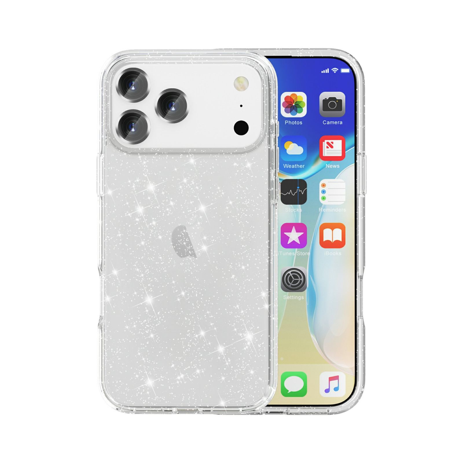Grip Case Crystal Glitter for iPhone 17 Pro Clear