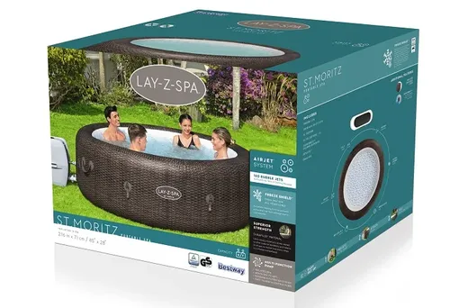 ג'קוזי מתנפח סנט מוריץ (71X166X216 סמ) 60023 מבית Bestway