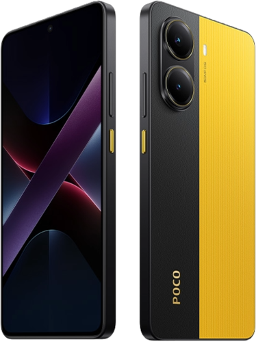 טלפון סלולרי Xiaomi Poco X7 Pro 5G 256/8GB, צבע שחור/צהוב Black/Yellow, שנתיים אחריות יבואן רשמי