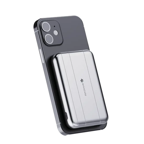 סוללת טעינה MIRACASE 5000mAh MAGSAFE כסוף
