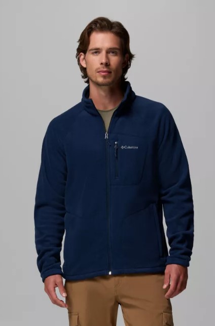 מעיל מיקרו-פליז לגברים Fast Trek II Full Zip כחול נייבי - Columbia
