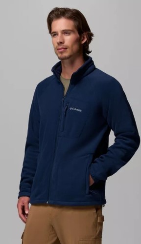 מעיל מיקרו-פליז לגברים Fast Trek II Full Zip כחול נייבי - Columbia