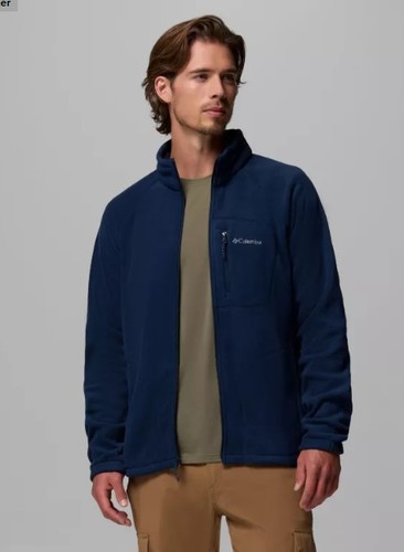 מעיל מיקרו-פליז לגברים Fast Trek II Full Zip כחול נייבי - Columbia