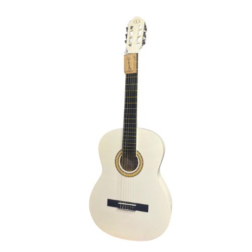 גיטרה קלאסית בצבע לבן מאט כולל תיק Legrand LC30WHM