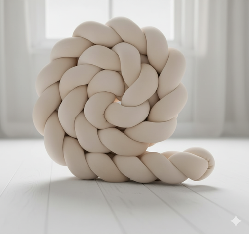 נחשוש צמה ארוך 3 מטר 100% כותנה - שמנת