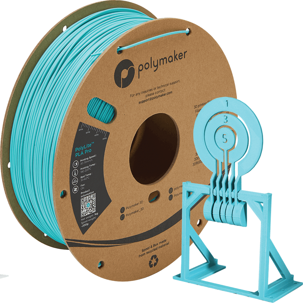 פילמנט פרו טורקיז 1 ק"ג 1.75 מ"מ - PolyLite PLA Pro Teal