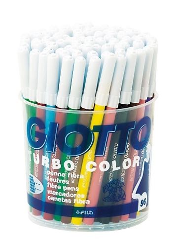 סט 96 טושים דקים בכוס- GIOTTO Turbo Color