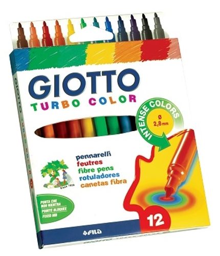 סט 12 טושים טורבו קולור- GIOTTO Turbo Color 