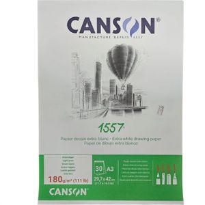 בלוק רישום 180גרם 30 דף Canson 1557 -A3