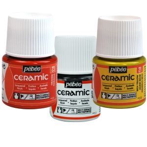 צבעי זכוכית 45 מ"ל PEBEO Ceramic