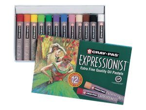 סט 12 פסטל שמן סקורה Expressionist CRAY-PAS