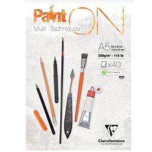בלוק רב שימושי 40 דף Paint On Multi-Techniques A5