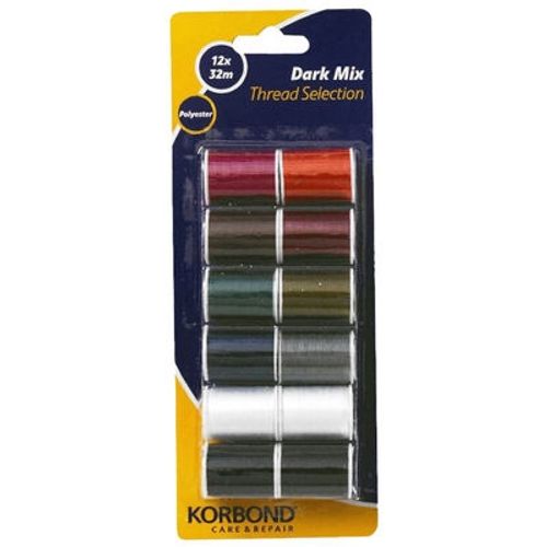 סט 12 חוטי פוליאסטר בגוונים 839 KORBOND