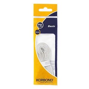 סרט אלסטי לבן 6 ממ 3 מטר KORBOND