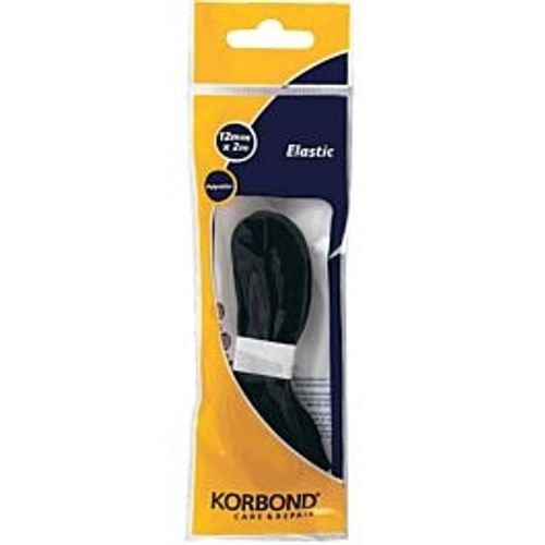 סרט אלסטי שחור 6 ממ 3 מטר KORBOND