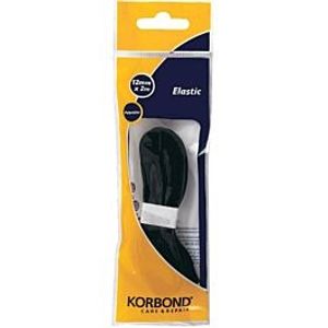 סרט אלסטי שחור 6 ממ 3 מטר KORBOND