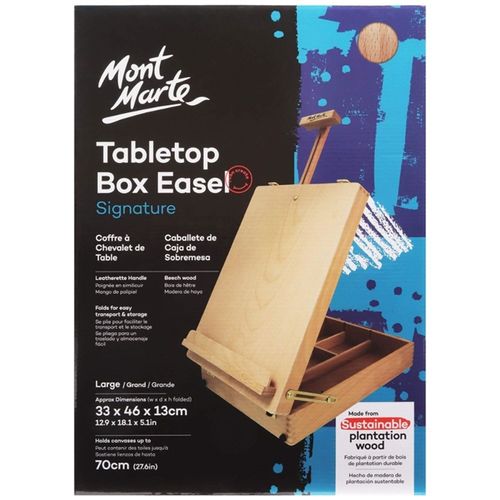 כן ציור שולחני עם מגירה Mont Marte Tabletop Box Easel -Large