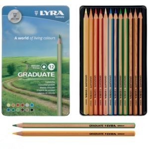סט 12 עפרונות צבעוניים LYRA GRADUATE