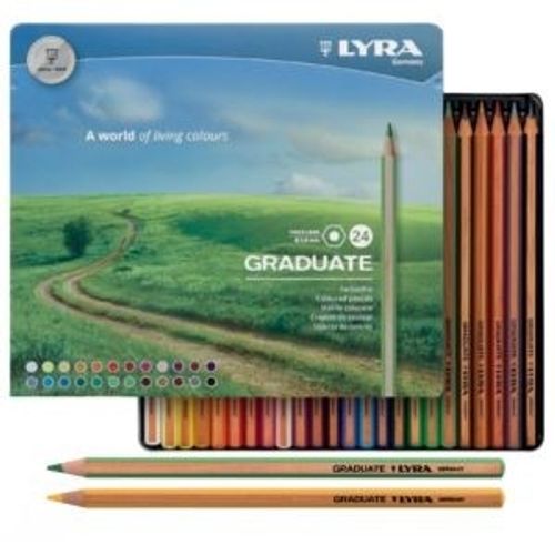 סט 24 עפרונות צבעוניים LYRA GRADUATE