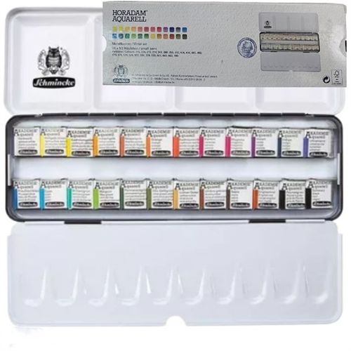 סט 24 חצאי טבליות שמינקה HORADAM AQUARELL 424