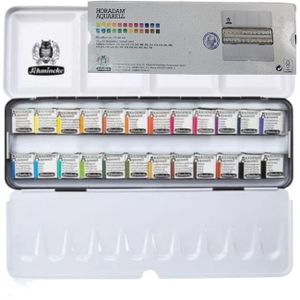 סט 24 חצאי טבליות שמינקה HORADAM AQUARELL 424