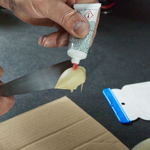 פוליאסטר פרסטו MOTIP 1 קג דו רכיבי לתיקון משטחי רכב מק