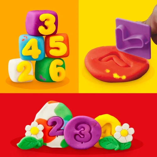 בצק פליידו מספרים מבית פליידו Play-Doh numbers