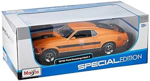 מכונית אספנות Maisto - פורד מוסטנג Ford Mustang Mach 1970 (קנה מידה 1:18)