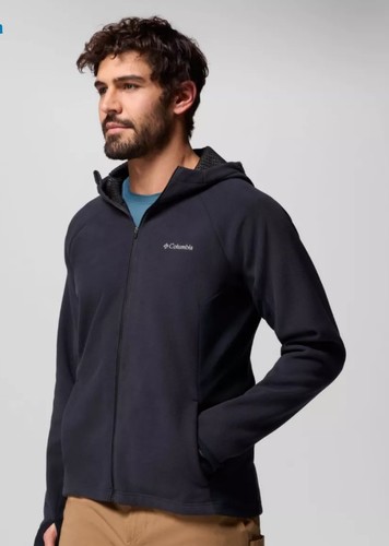 מעיל פליז לגברים Arctic Peak™ Hooded Black 