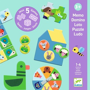ערכת משחקים 5 ב1- בחווה DJECO