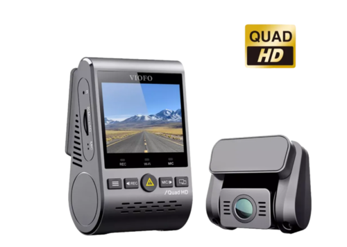 מצלמה לרכב קדמית ואחורית VIOFO A129 PLUS DUO WIFI 2K