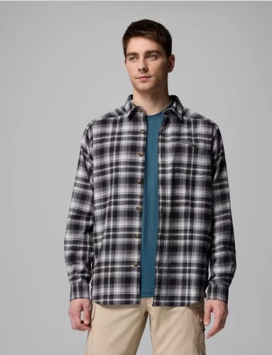 חולצת פלנל לגברים CORNELL WOODS FLANNEL LS Backland Tartan - Columbia