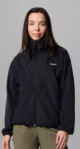 מעיל מיקרו-פליז נשים Sequoia Grove™ Full Zip Fleece Black